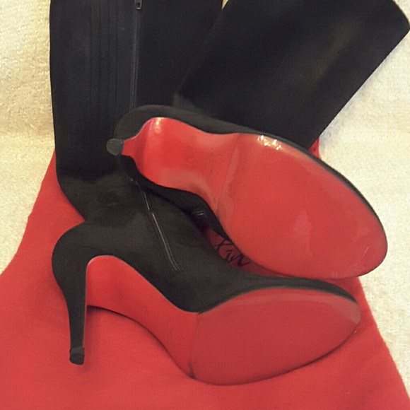Christian louboutin Fifi Botta suede 100mm  boots - Picture 7 of 8